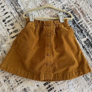 J Crew Crewcuts girls corduroy skirt in camel brown. Size 4-5.